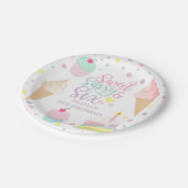 アイスクリームアンドケーキスイートサッシー6誕生日 ペーパープレート (アングル)