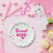 アイスクリームアンドケーキスウィートワン誕生日 ペーパープレート (パーティー)