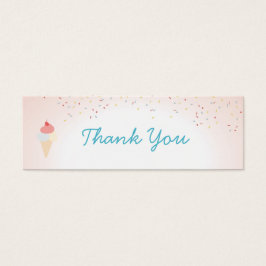 アイスクリームアンドポプシクル夏パーティーサンキューラベル