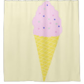 アイスクリームアート シャワーカーテン (正面)