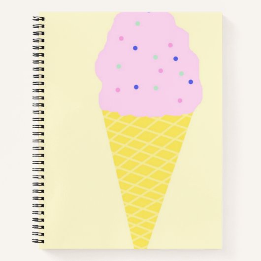 アイスクリームアート ノートブック (正面)