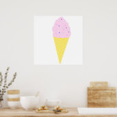 アイスクリームアート ポスター (キッチン)