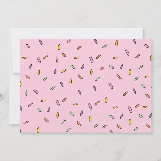 アイスクリームイベントお祝いアイスクリームザソーシャル 招待状 (裏面)