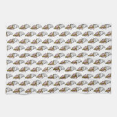 アイスクリームイメージのアイスクリームパターン キッチンタオル (横)