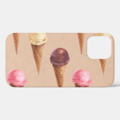 アイスクリームウォーターカラーシームレスイラストレーション Case-Mate iPhoneケース (裏面 (横))