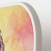 アイスクリームウォーターカラー ピックルボールラケット (左詳細)