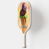 アイスクリームウォーターカラー ピックルボールラケット (左)