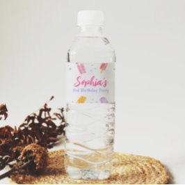 アイスクリームウォーターボトルラベル夏パーティー ペットボトルラベル