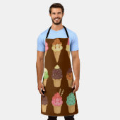 アイスクリームエプロン エプロン (着用した状態)
