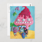 アイスクリームオンザビーチ ポストカード (正面/裏面)