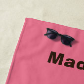 アイスクリームオーバー名前をカスタムする&カラービーチタオル ビーチタオル (インサイチュ)