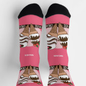 アイスクリームオーバー名前をカスタムする&カラー ソックス (上部)