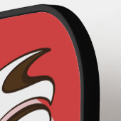 アイスクリームオーバー名前をカスタムする&カラー ピックルボールラケット (左詳細)