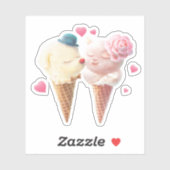 アイスクリームカップル – 最初のクリックで恋 シール (シート)