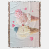 アイスクリームカップル – 最初のクリックで恋 スローブランケット (正面縦)