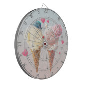 アイスクリームカップル – 最初のクリックで恋 ダーツボード (正面左)