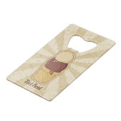 アイスクリームカップ2ボール クレジットカード栓抜き (正面アングル)