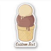 アイスクリームカップ2ボール シール (正面)