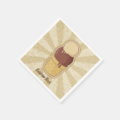 アイスクリームカップ2ボール スタンダードカクテルナプキン (角)