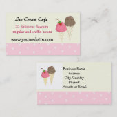 アイスクリームカフェデザイン 名刺 (正面/裏面)