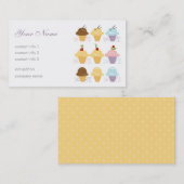 アイスクリームカフェ 名刺 (正面/裏面)