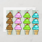 アイスクリームカード ポストカード (正面/裏面)