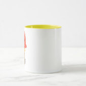 アイスクリームカーリーヘアかわいい名前をカスタムする マグカップ (中央)