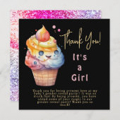 アイスクリームガールサンキューカード サンキューカード (正面/裏面)