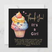 アイスクリームガールサンキューカード サンキューカード (正面)
