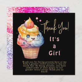 アイスクリームガールサンキューカード サンキューカード