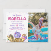 アイスクリームガールズ1stバースデーフォト 招待状 (正面)