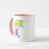 アイスクリームガールマグカップinピンク マグカップ (正面左)