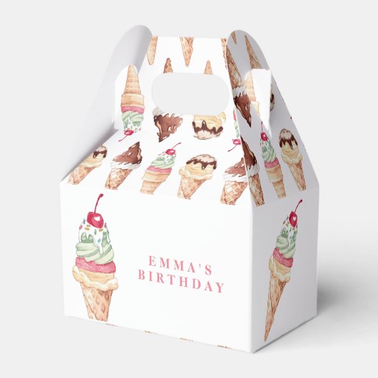 アイスクリームガール誕生日お気に入りボックス フェイバーボックス (裏面サイド)