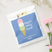 アイスクリームキッズバースデーパーティー フェイバーバッグ (封をした状態)