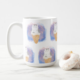アイスクリームキャットウォーター コーヒーマグカップ