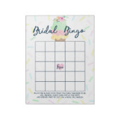 アイスクリームギフトビンゴブライダルシャワーゲームパック ノートパッド (回転)