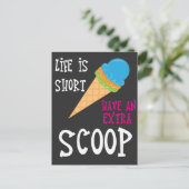 アイスクリームギフト – アイスクリームコーン付 ポストカード (スタンド正面)