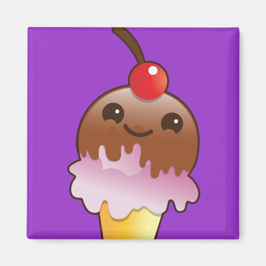 アイスクリームクリーミーyum! マグネット (正面)