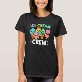 アイスクリームクルー かわいいキャラクター 夏 Tシャツ