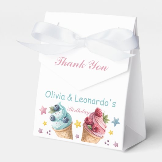 アイスクリームクール誕生会 フェイバーボックス (正面サイド)