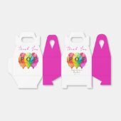 アイスクリームグラデポップ・アートのィエントピンク赤ちゃんシャワー準備 フェイバーボックス (折り畳みなし)