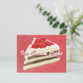 アイスクリームケーキはがき ポストカード (スタンド正面)