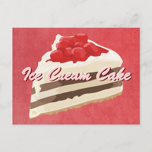 アイスクリームケーキはがき ポストカード (正面)
