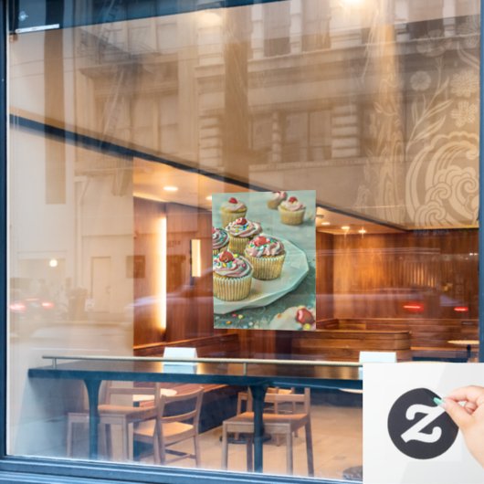 アイスクリームケーキ ウィンドウサイン (カフェ窓)