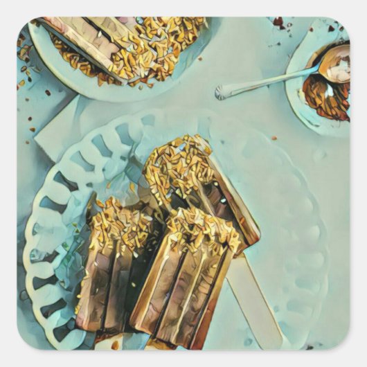 アイスクリームケーキ スクエアシール (正面)