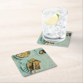 アイスクリームケーキ スクエアペーパーコースター (インサイチュ)