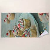 アイスクリームケーキ ビーチタオル (正面)