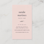 アイスクリームケーキ |垂直 名刺 (裏面)