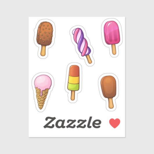 アイスクリームコレクション シール (シート)