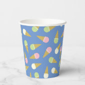 アイスクリームコーンかわいい1stバースデーキッズ紙カップ 紙コップ (裏面)